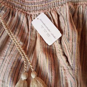 CJ Banks NWT Coastal Grandma Elastic Waist Boho Striped Shorts - Sz X/14